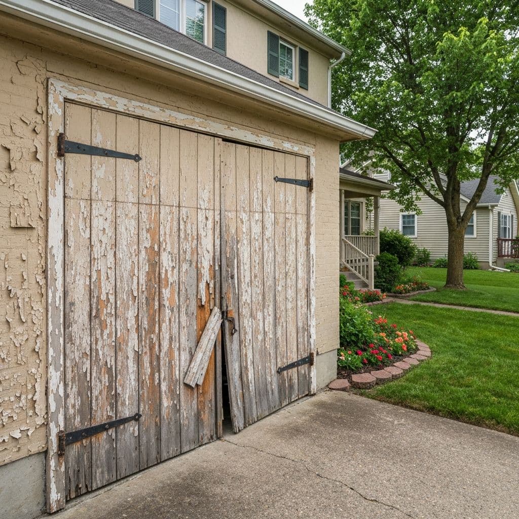 Before - Modern Garage Door Installation
