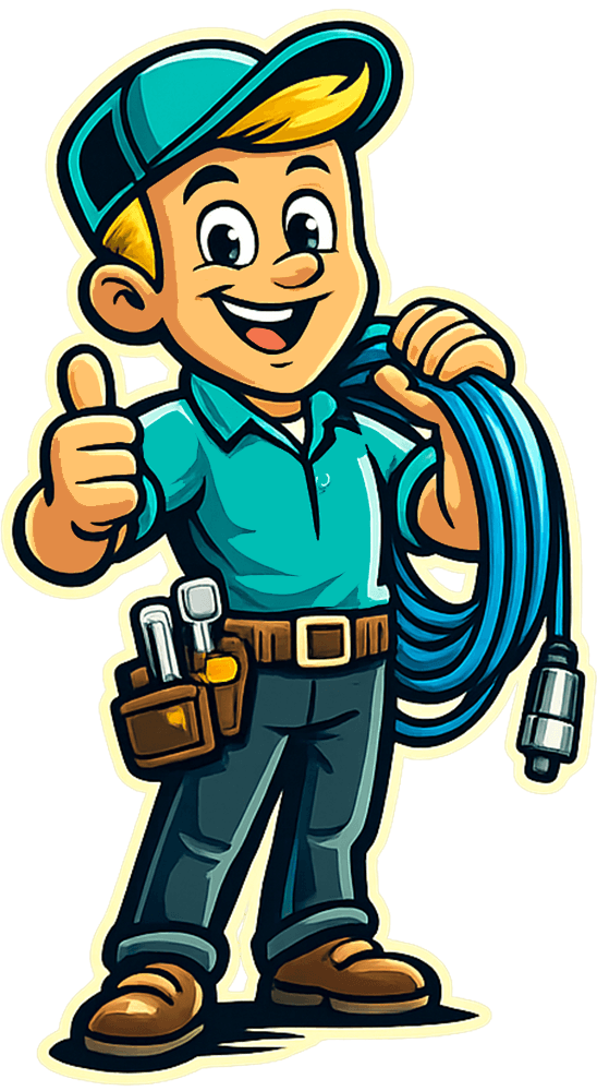 Clutch mascot ready to help